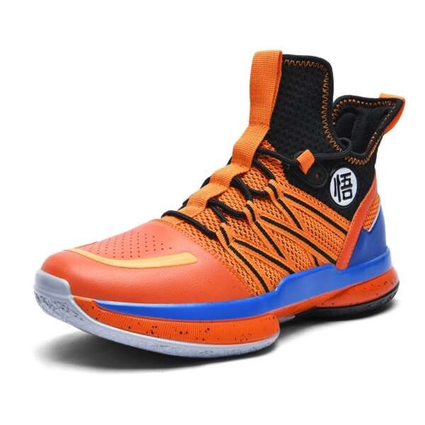 Summer high top basketball shoes with fly woven mesh surface for training sports shoes with rubber soles for men - Image 6