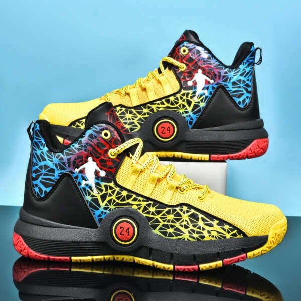 Basketball shoes summer breathable student sports shoes men - Image 2