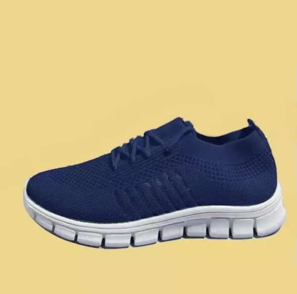 Lace up mesh sports shoes for women's flat bottomed oversized shoes - Image 4