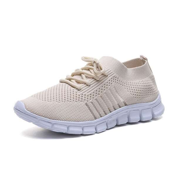 Lace up mesh sports shoes for women's flat bottomed oversized shoes - Image 7