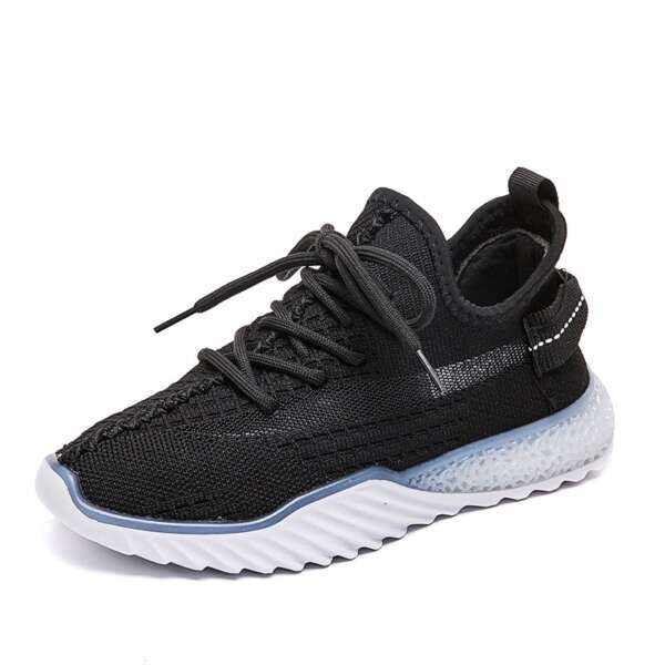 Net Red Tide Shoes Ins Really Burst Sports Shoes New Flying Woven Shoes Female Jelly Bottom Starry Coconut Shoes - Image 4